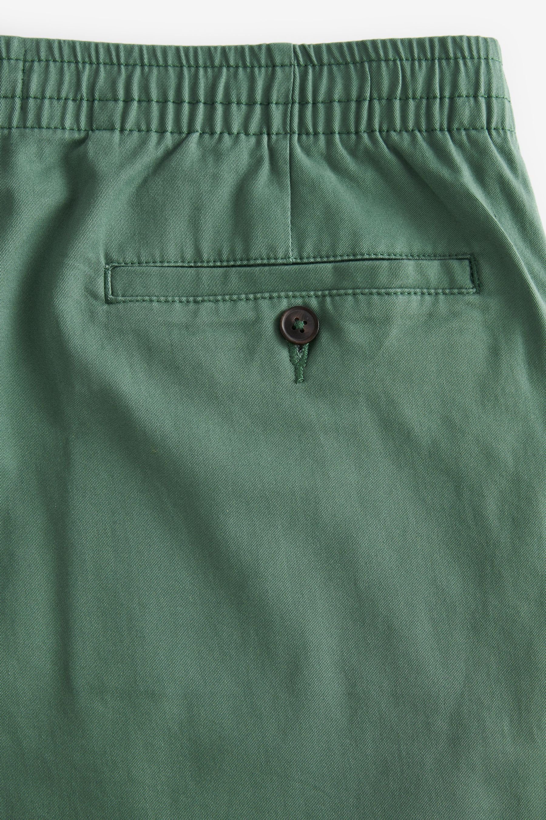 Next Chinoshorts Chinoshorts Green und Elastikbund mit Stretch (1-tlg)