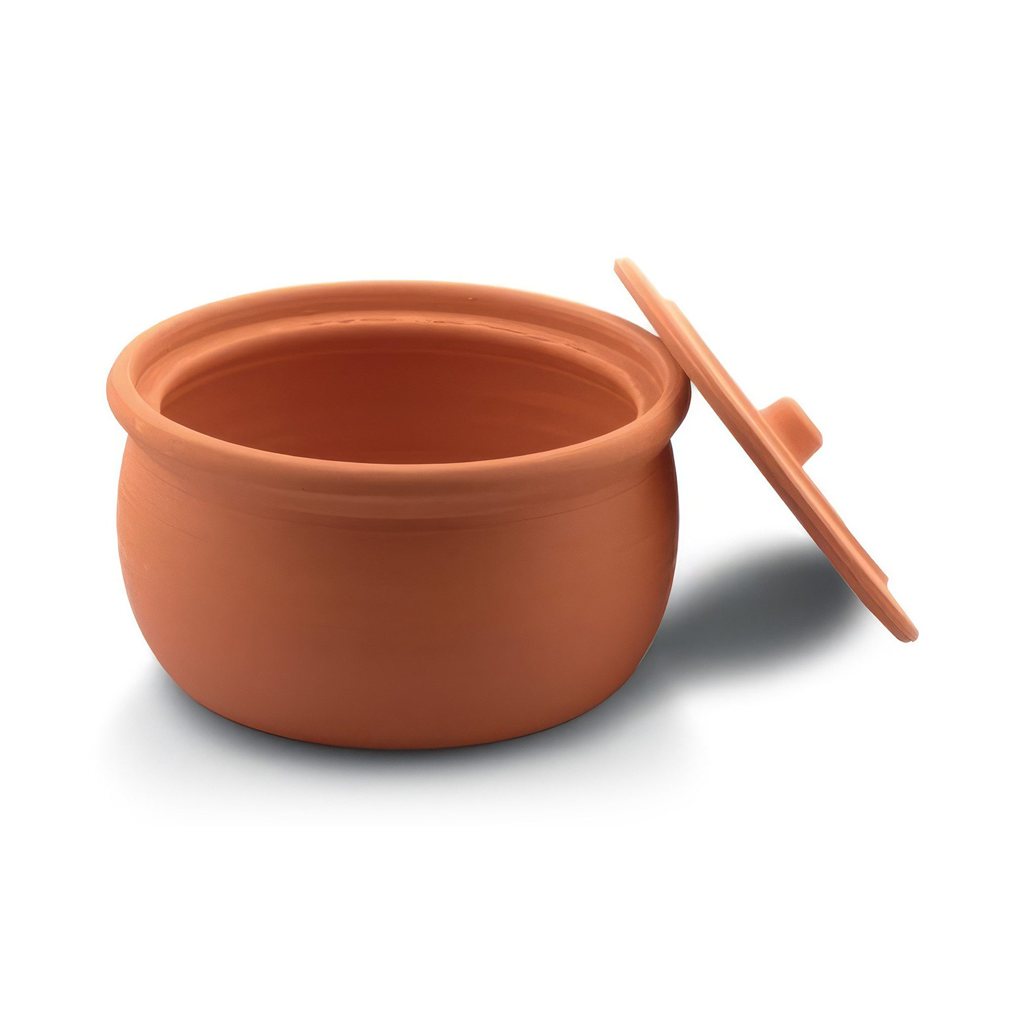 VIAPOT Schmortopf Tontopf Guvec Groß 3,5L mit Deckel, (Topf mit Deckel, 1-tlg., Einzelprodukt mit Deckel), Natur-Keramiktopf mit Deckel, ideal für aromareiches Garen