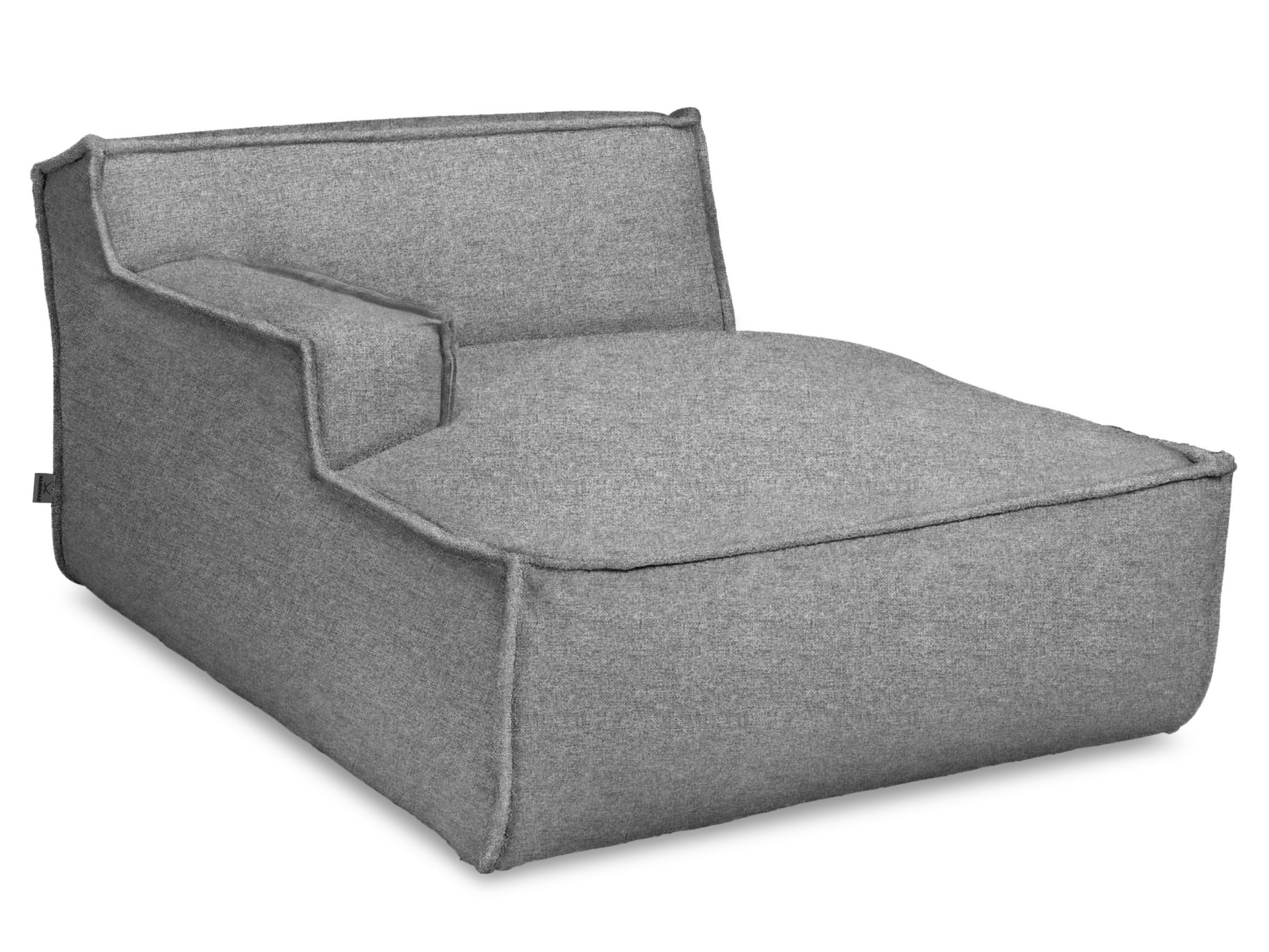 SANSIBAR Living Loungesessel Longchair, Longchair SANSIBAR RANTUM (BHT 120x79x160 cm) BHT 120x79x160 cm hellgrau 19