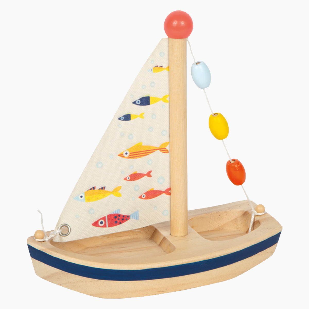 small foot GmbH & Co. KG Spielzeug-Boot Wasserspielzeug Segelboot Großer Ozean, (Packung, 2-tlg., set), Das Schiff ist mit zahlreichen liebevollen Details ausgestattet