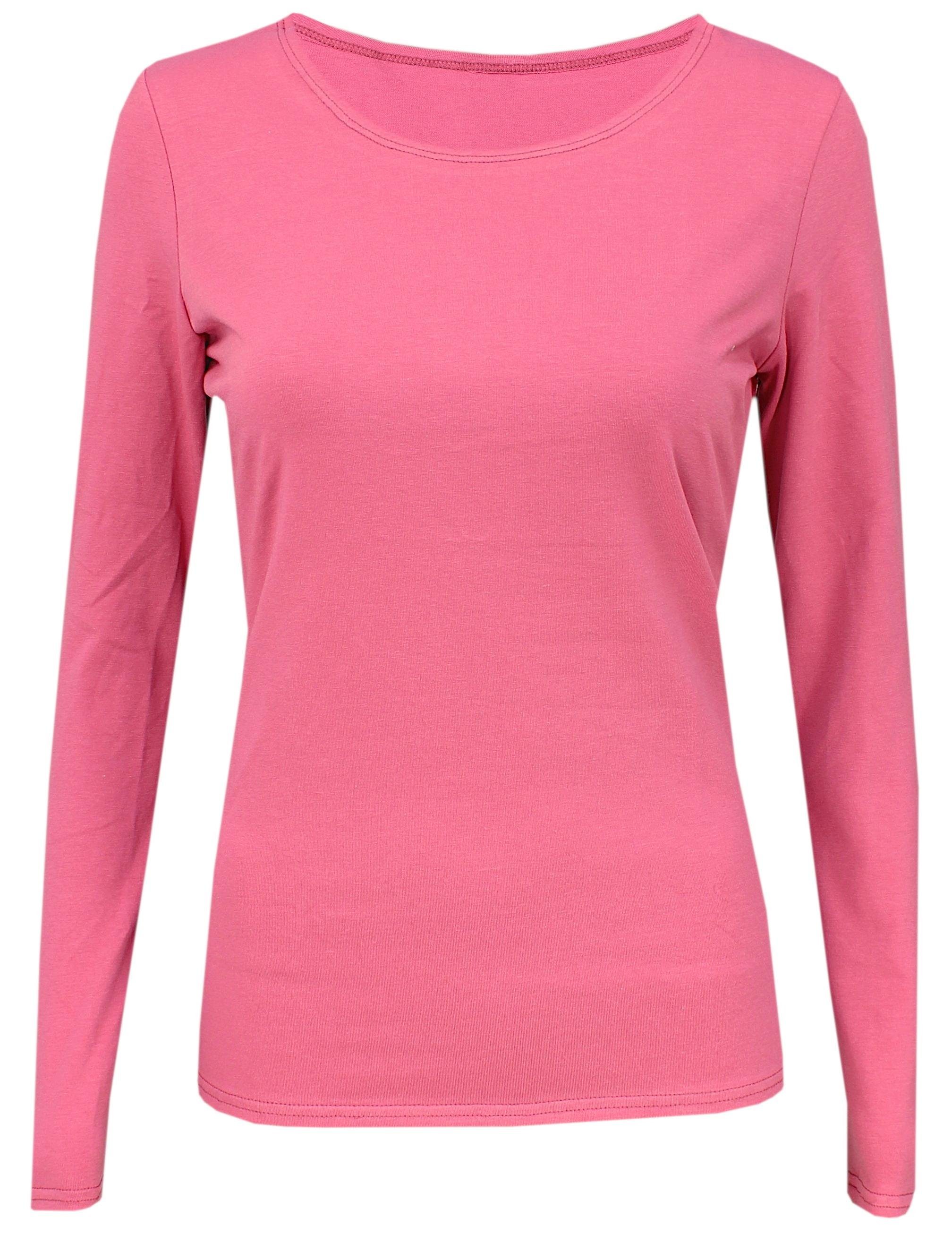 Alkato Longshirt Alkato Damen Langarm Shirt mit O-Ausschnitt – Bild 5 von 5
