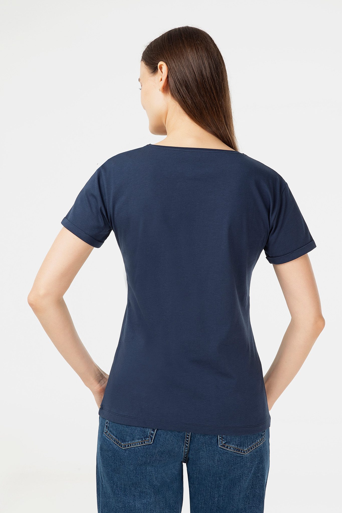 Evermind T-Shirt Damen T-Shirt aus Bio-Baumwolle – fair produziert & nachhaltig