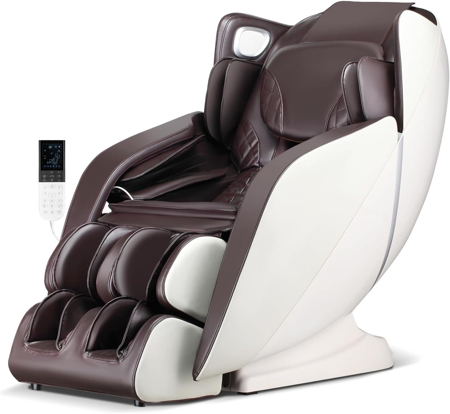 COSTWAY Massagesessel mit Wärme-&Liegefunktion, Bluetooth Zero Gravity
