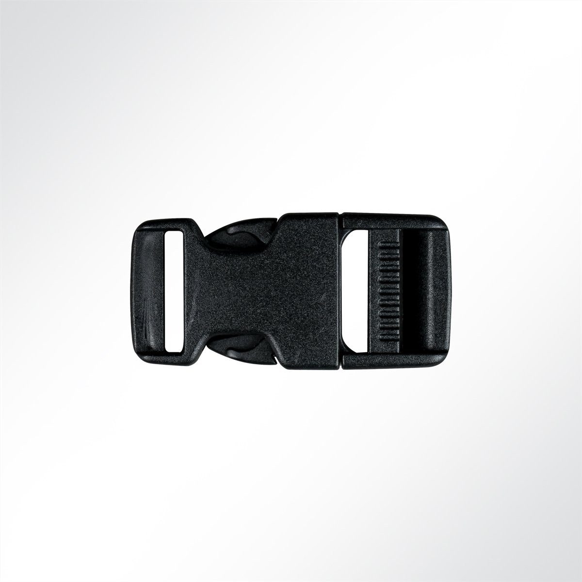 LYSEL® Kunststoff Klickschnalle schwarz 20mm Gurtstecker (1-tlg), 55 x 20 mm [L x B]