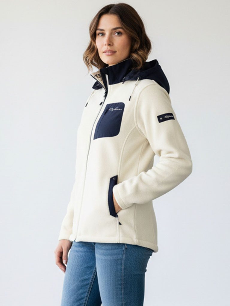 Dry Fashion Fleecejacke Riga Damen Jacke Riga mit Windstopp - Fleecejacke m günstig online kaufen