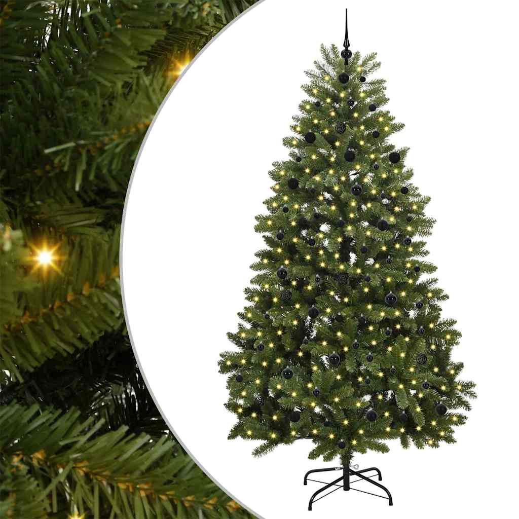 vidaXL Christbaumschmuck Künstlicher Weihnachtsbaum Grün 240 cm PVC und Metall (1-tlg)