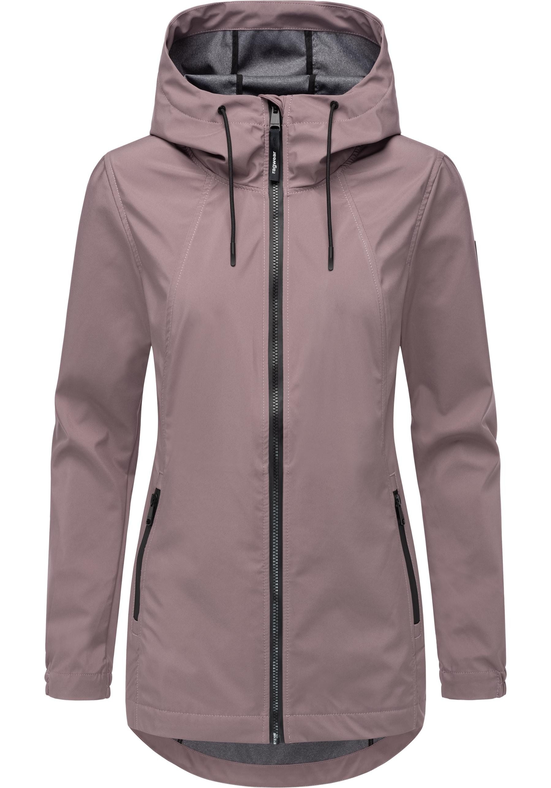 Ragwear Kurzmantel Zuzka Sport Wasserdichter kurzer Übergangsmantel für Damen