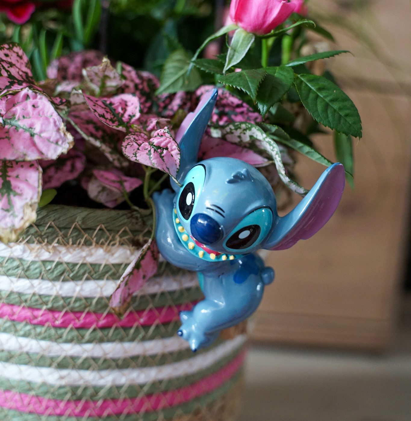 Disney Gartenfigur Disney Stitch Pot Buddy In und Outdoor Gartendekoration ür Blumentöpfe