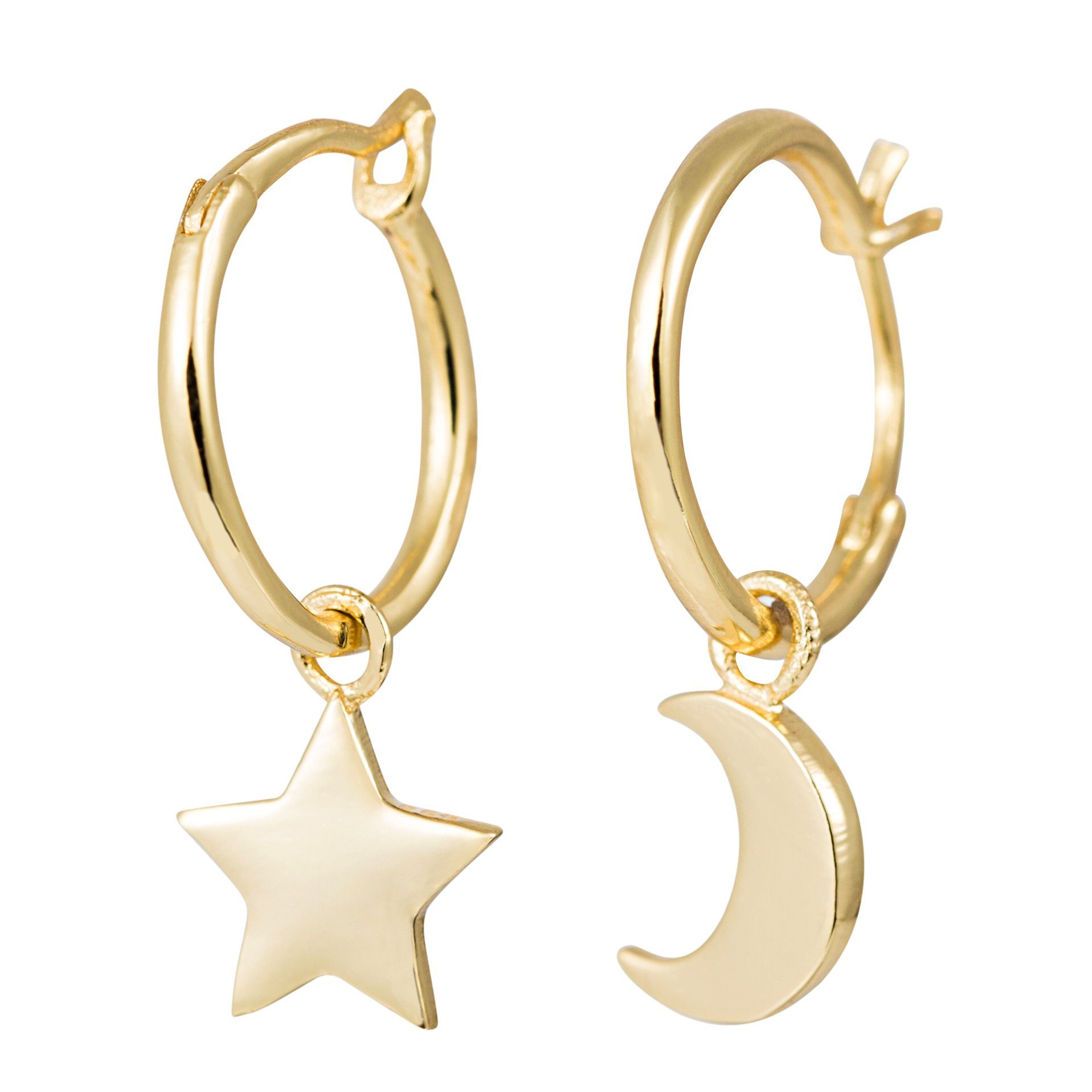 Brandlinger Paar Ohrhänger Ohrringe Nightsky, Mond und Stern Silber 925 ver günstig online kaufen