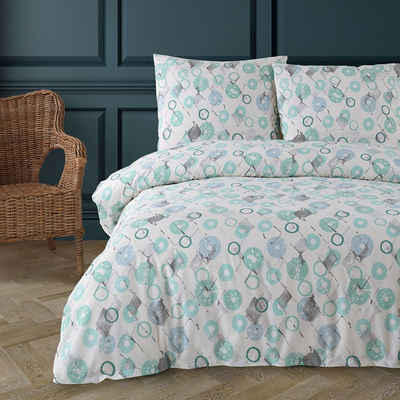 Bettwäsche, Buymax, Baumwollmischung, 2 teilig, Bettbezug-Set 135x200 cm Reißverschluss, 80% Baumwolle, 20% Polyester