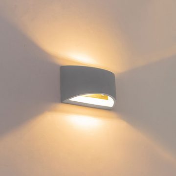 etc-shop LED Wandleuchte, Leuchtmittel inklusive, Warmweiß, Wandlampe Innen Modern Flur Up and Down Lampe Beton LED-