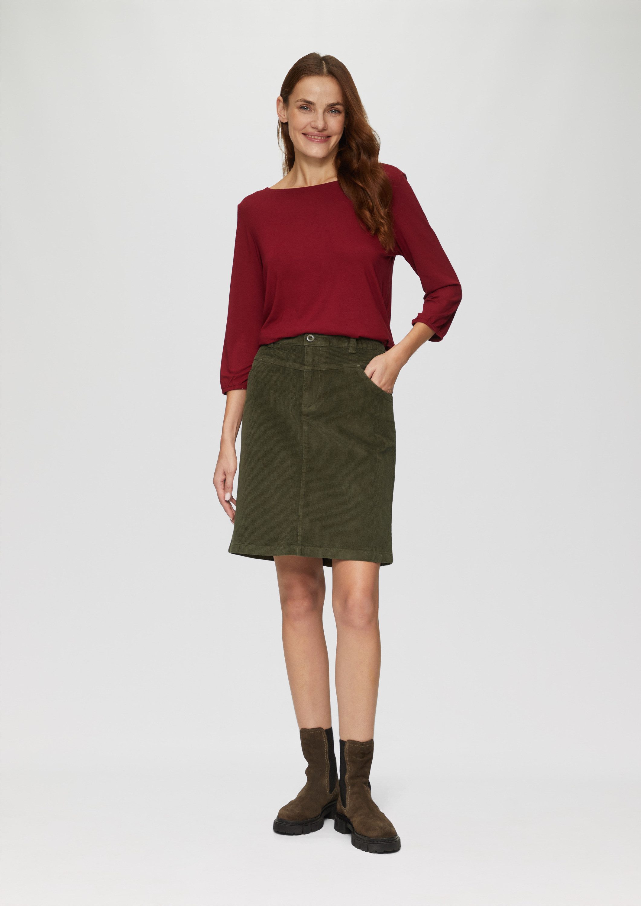 s.Oliver Minirock Rock Cordrock mit Sattelbund günstig online kaufen