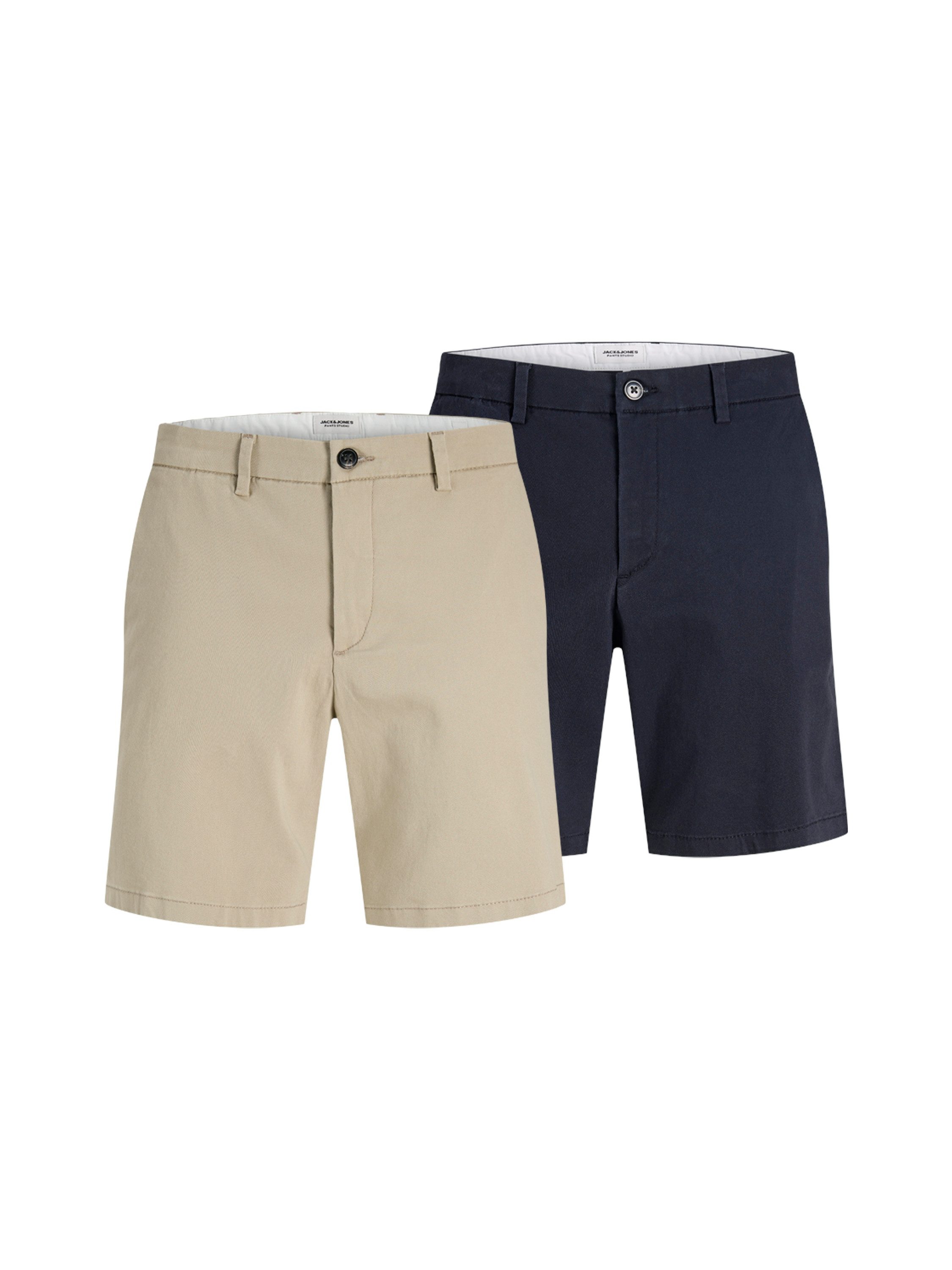 Jack & Jones Chinoshorts JPSTMARCO DYLAN CHINO SHORTS SRT MP 2PK (Packung, 2-tlg)