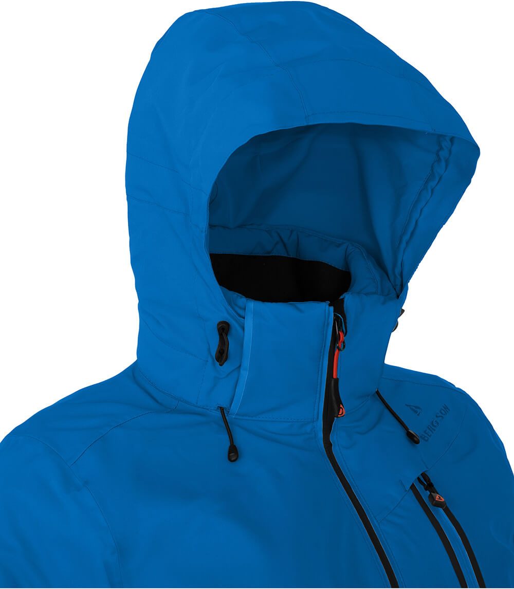 Bergson Skijacke NICE Damen Skijacke, wattiert, 20000 mm Wassersäule, Normalgrößen, blau