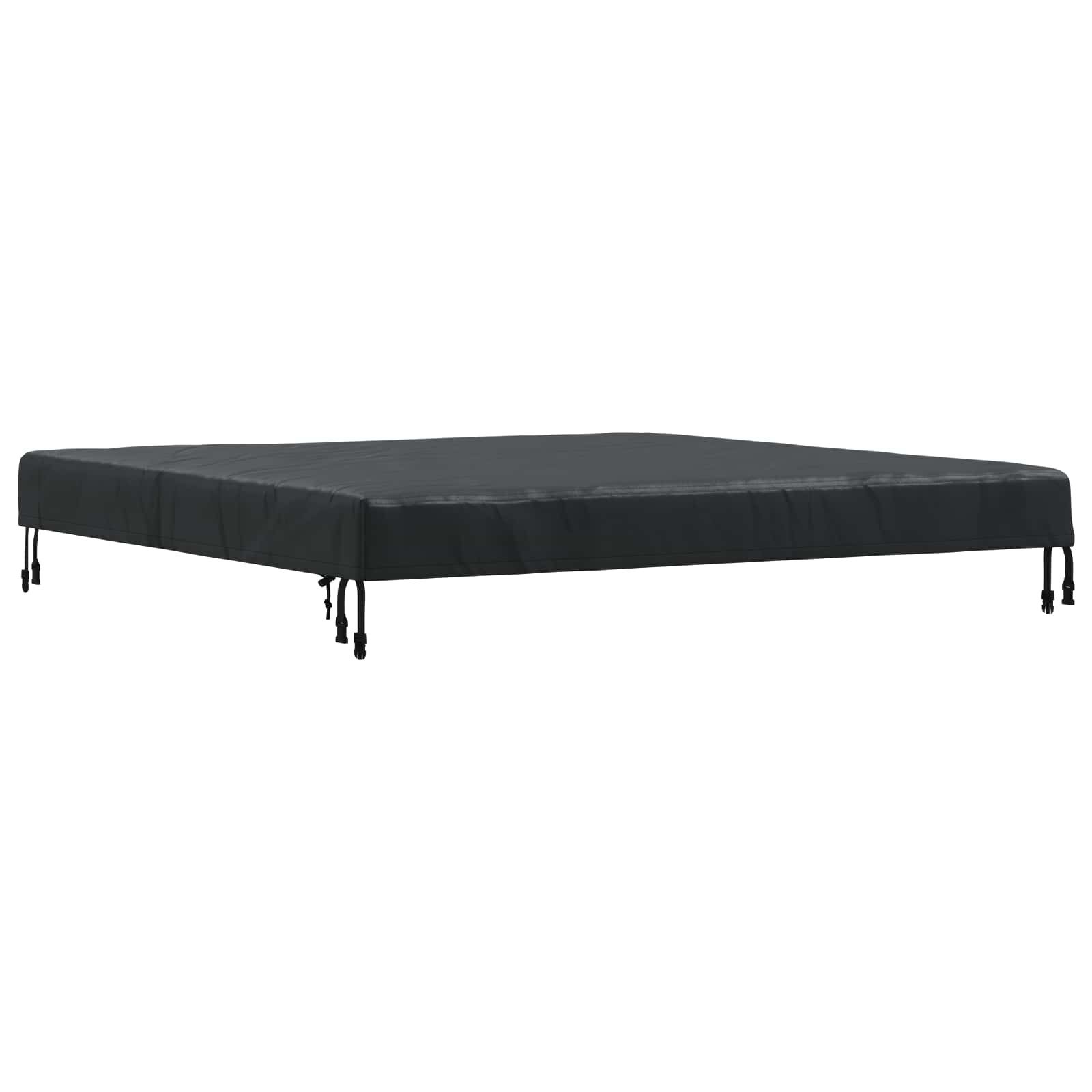 vidaXL Gartenmöbel-Schutzhülle Tischdecken 142 x 142 x 15 cm Quadratisch Wasserdicht Schwarz (1-St)