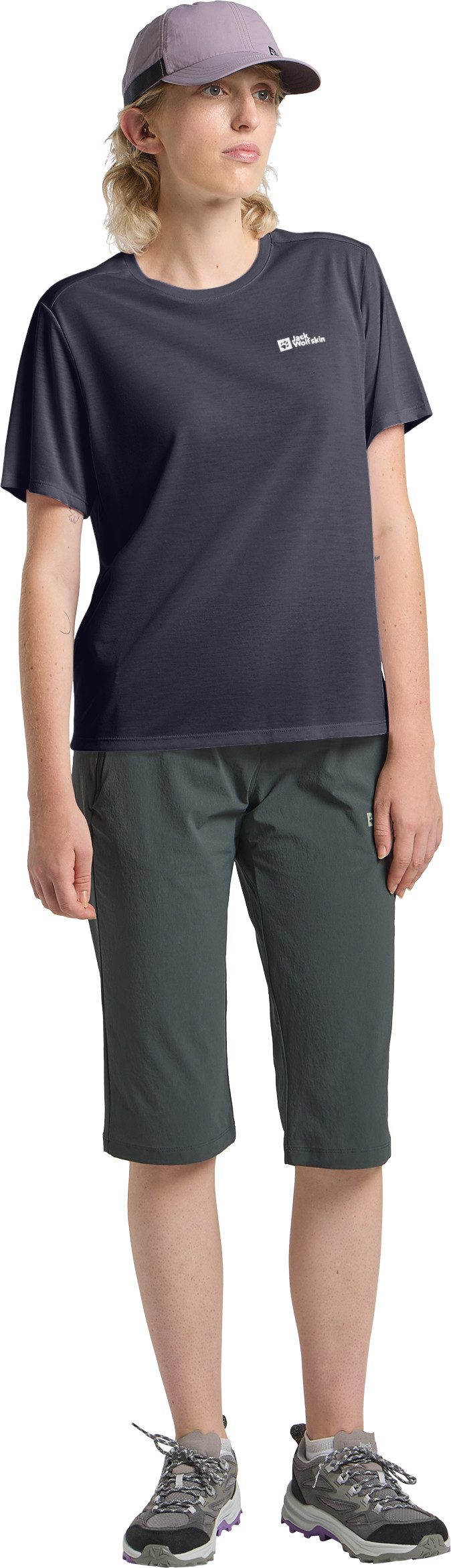 Jack Wolfskin Funktionsshirt VONNAN S/S T W leichtes und atmungsaktives TEXADRI-Material, moderne Passform