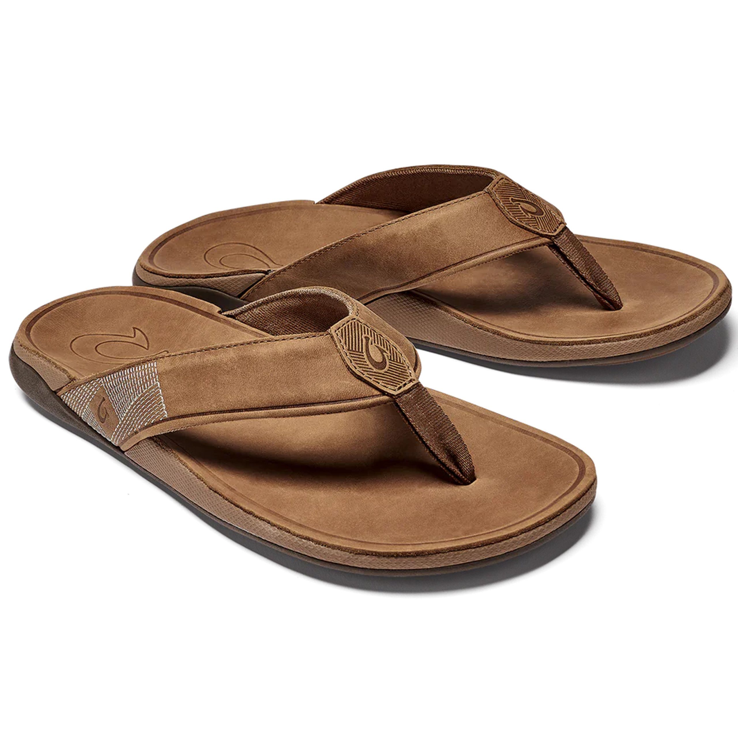 OluKai Olukai Mens Tuahine - Leder-Zehenstegsandalen günstig online kaufen
