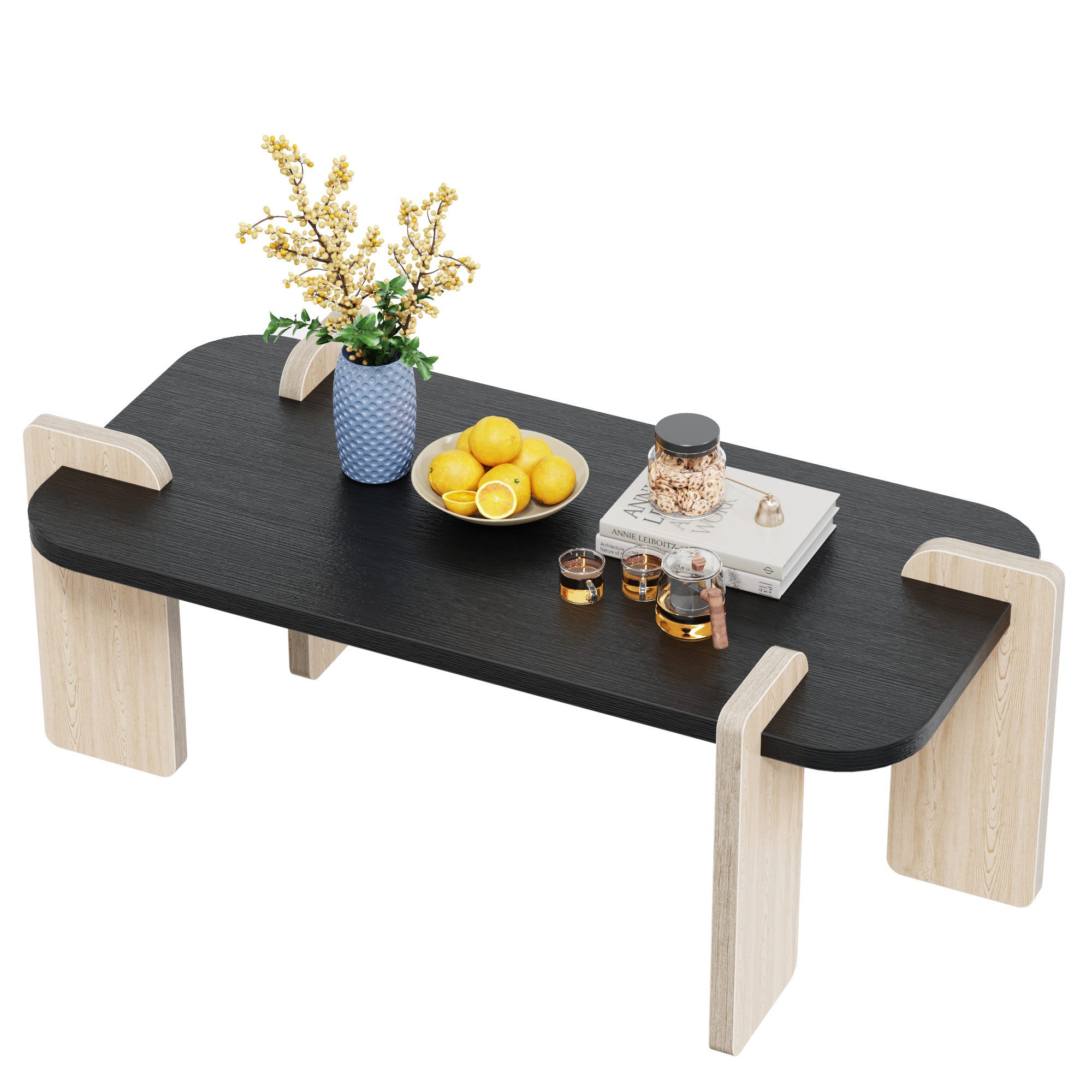 OYRREU Couchtisch Holz-Optik Breite 108 cm, Schlitz-Zapfen-Verbindung, OTTO's CHOICE (Deko Wohnzimmer, einzigartig Set), hohe Stabilität, reine Holzverbindungstechnik