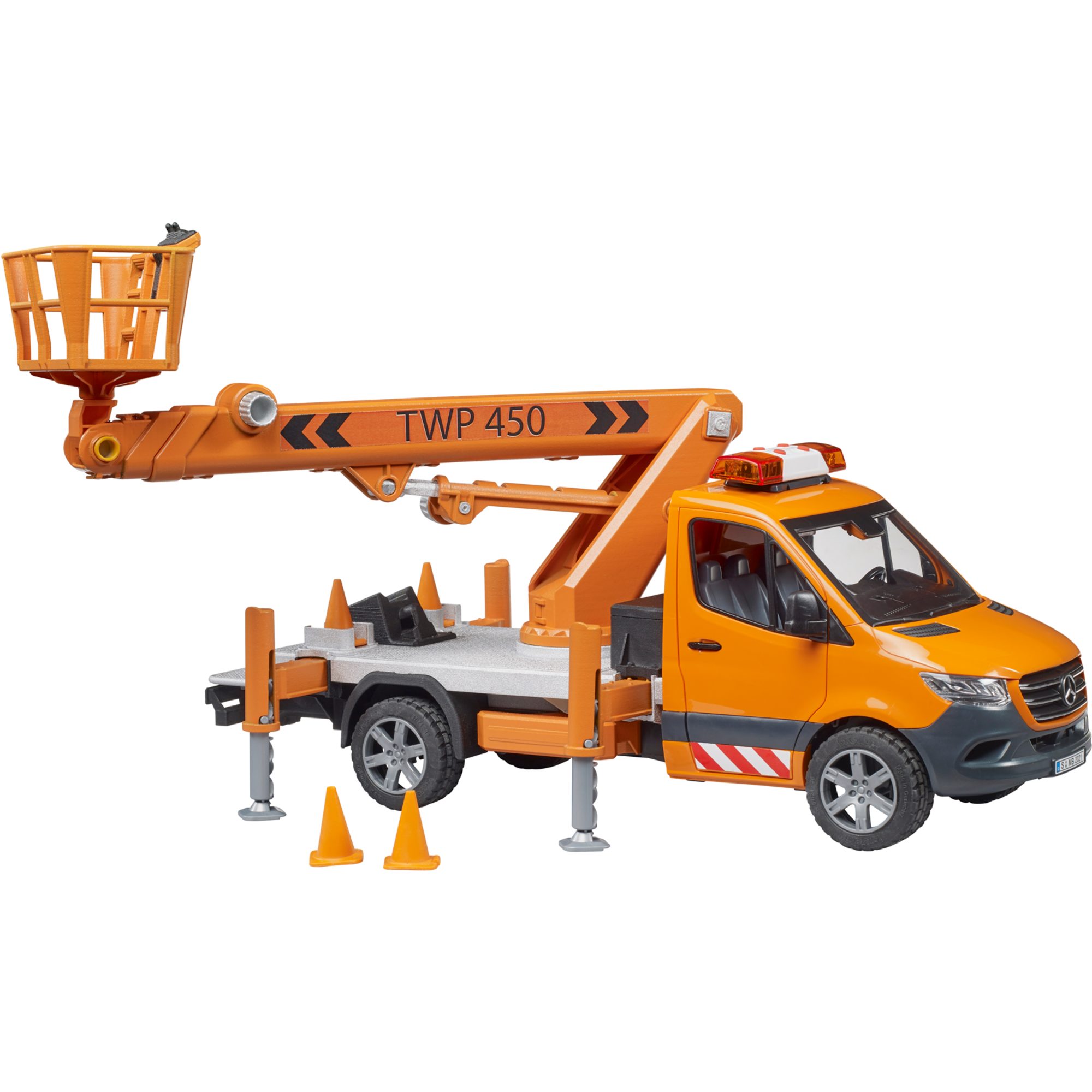 Bruder® Spielzeug-Baumaschine bruder Mercedes Benz Sprinter Arbeitsbühne, Modellfahrzeug, (inkl.