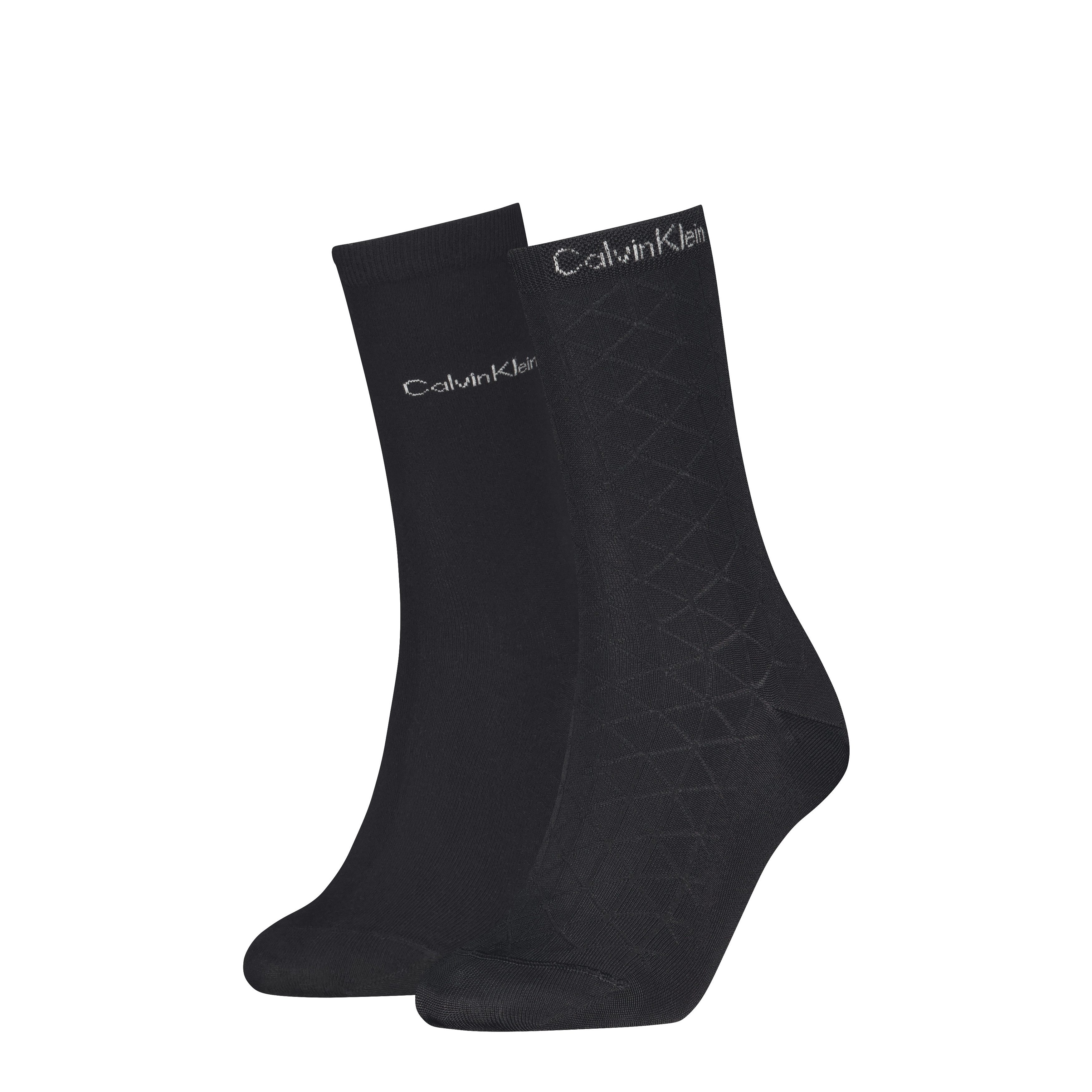 Calvin Klein Socken CK WOMEN SOCK 2P DROPNEEDLE PATTERN (2 Paar)