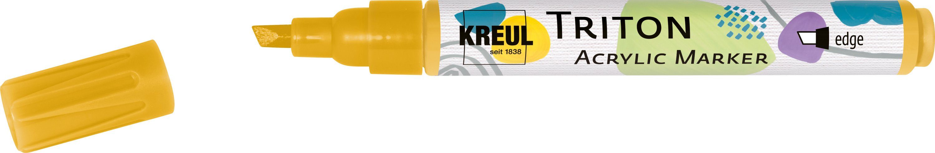 Kreul Marker Triton Acrylic Marker EDGE, Strichstärke 1 - 4 mm Gold