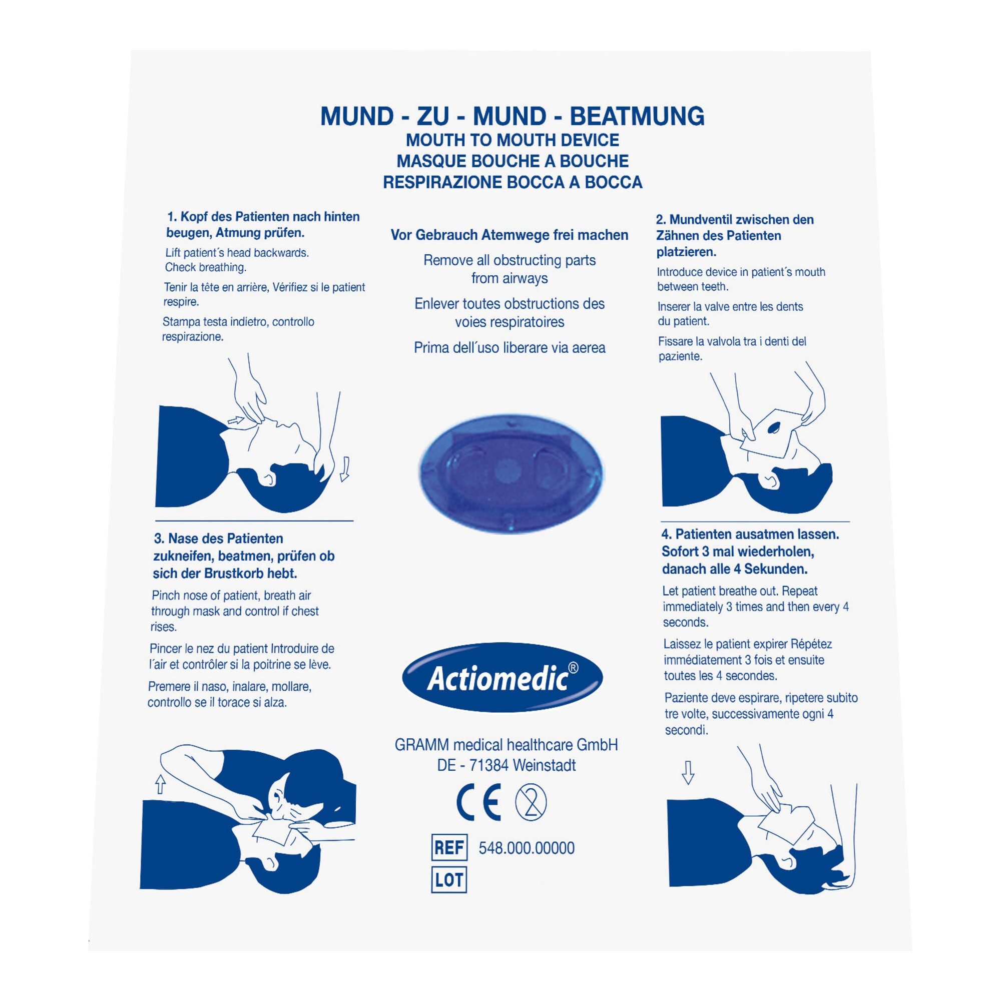 GRAMM medical Nachfüllpack Gramm Medical Actiomedic® Beatmungsmaske