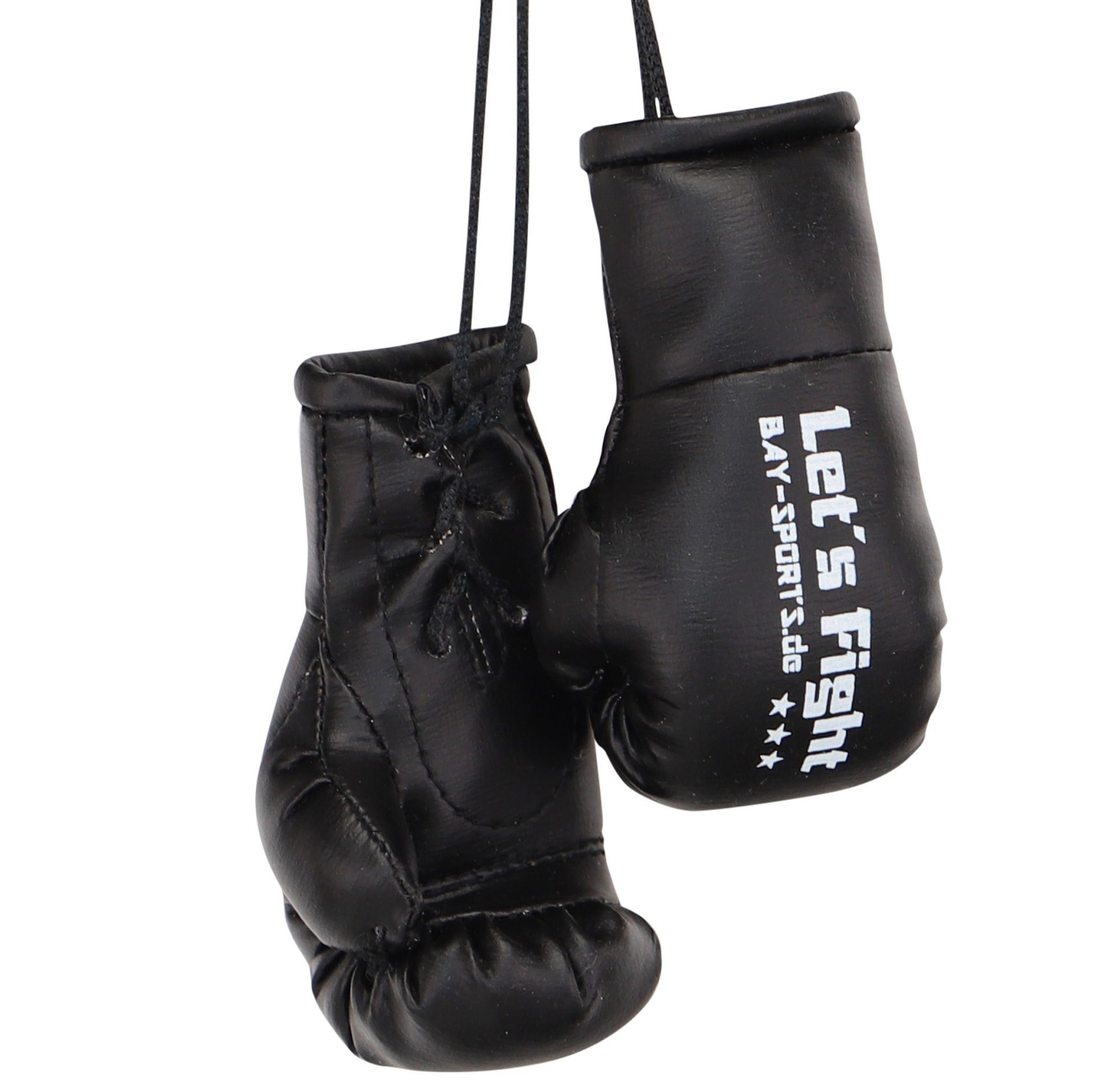 BAY-Sports Boxhandschuhe Mini Deko Box-Handschuhe Boxen Geschenk Auto Paar Let´s Fight, Anhänger für Tasche, Autospiegel usw.