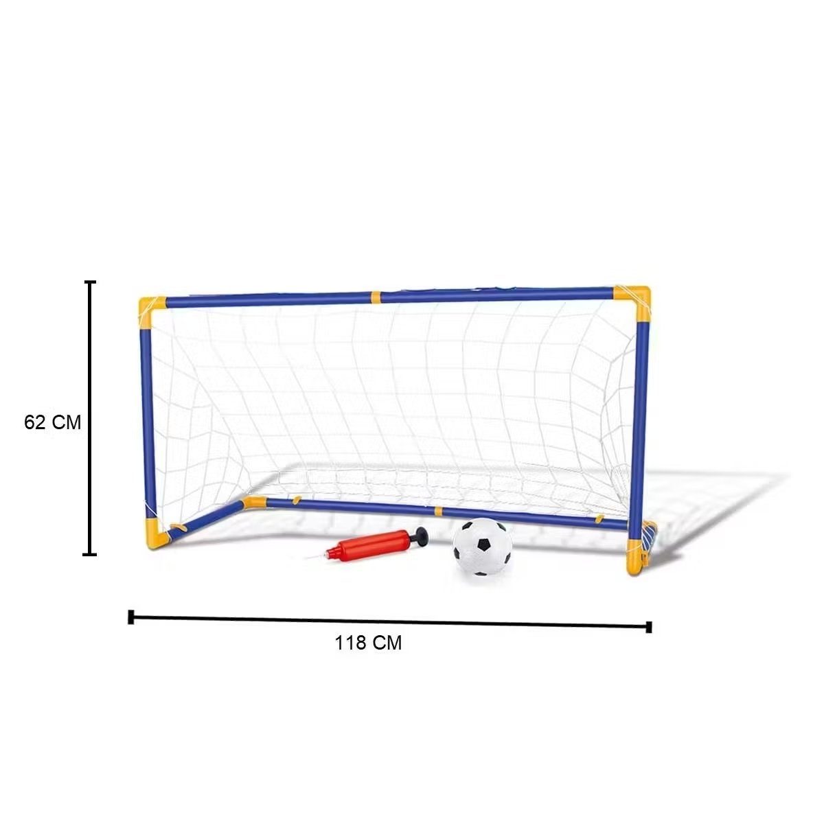 Fußballtor Mini-Fußballtor-Set, Fußballtor aus Kunststoff mit Netz 118 x 62 cm