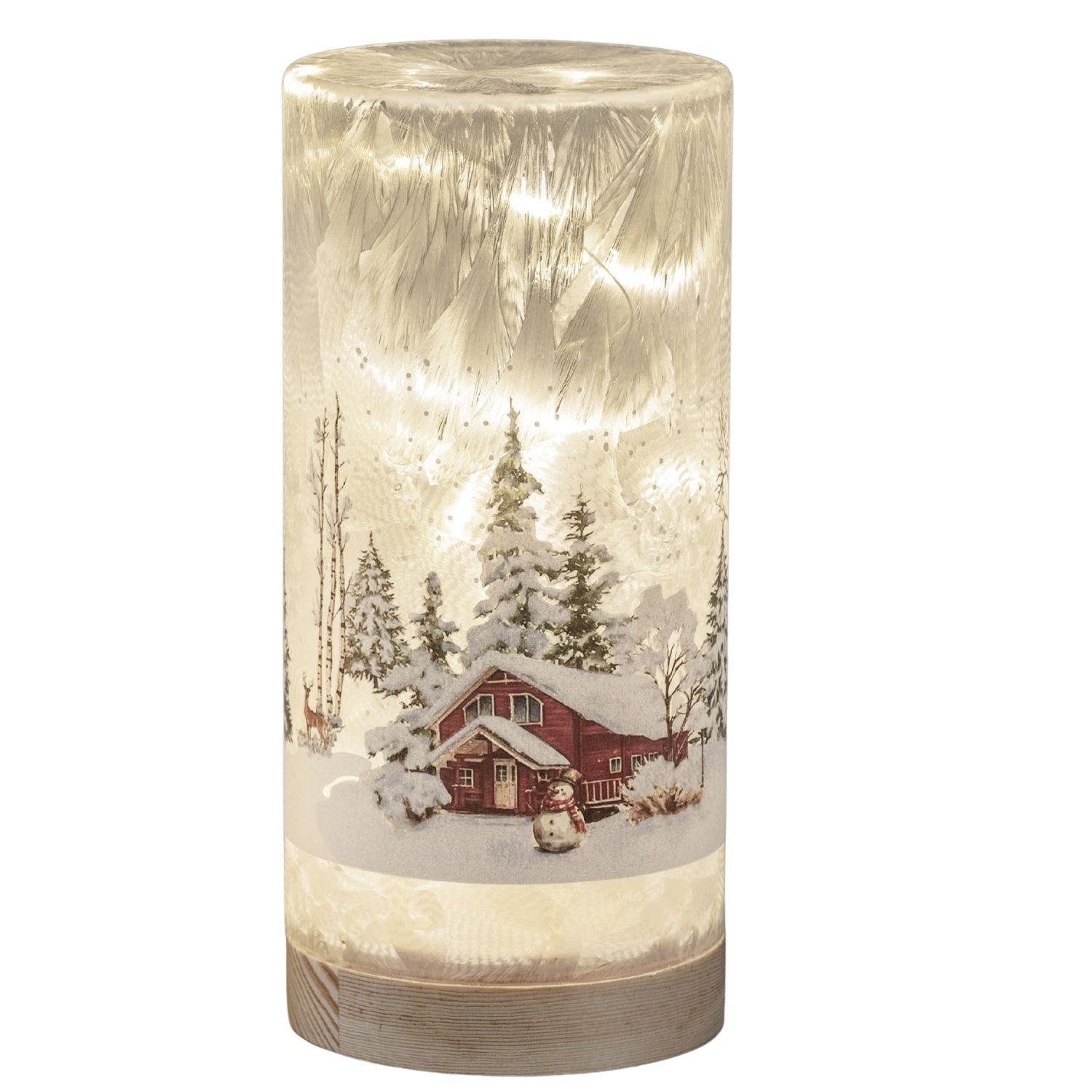formano LED Dekolicht Winterlandschaft, LED, Mit Timerfunktion, Weiß, Winterlandschaft, H: 20cm