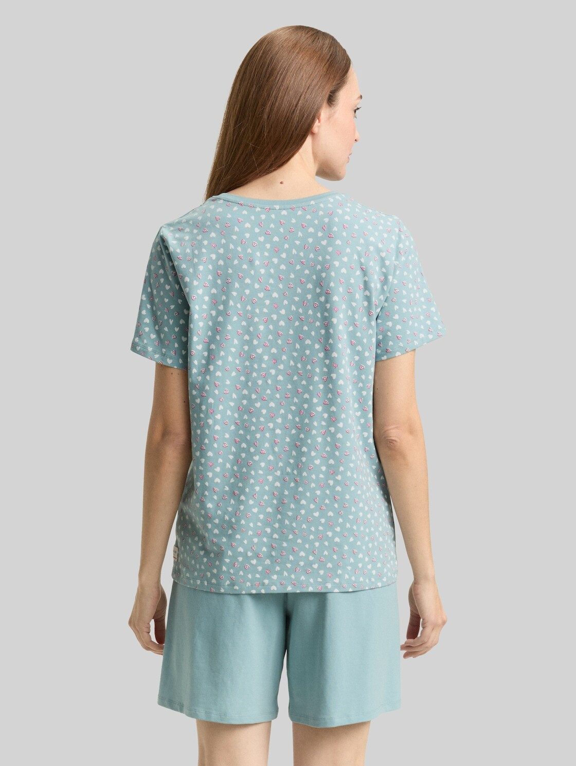 TOM TAILOR Pyjama Bodywear (2 tlg) Pyjama-Set mit Herzmuster