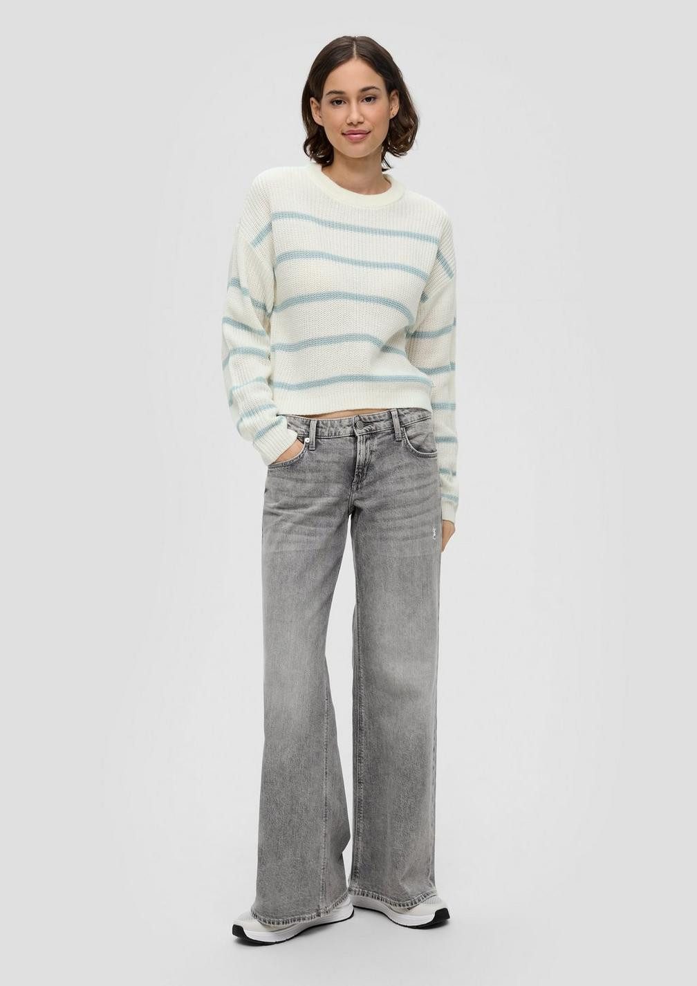 QS Rundhalspullover Basic (1-tlg) Rundhals, langarm, günstig online kaufen