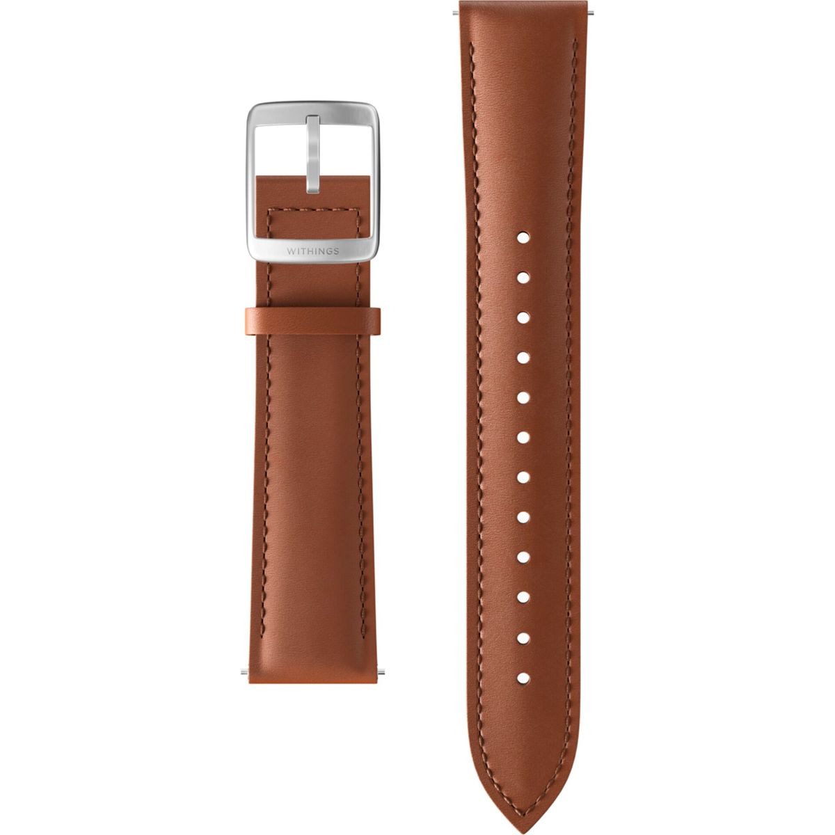 Withings Smartwatch-Armband Leather Wristband 20mm, Echtes Kalbsleder