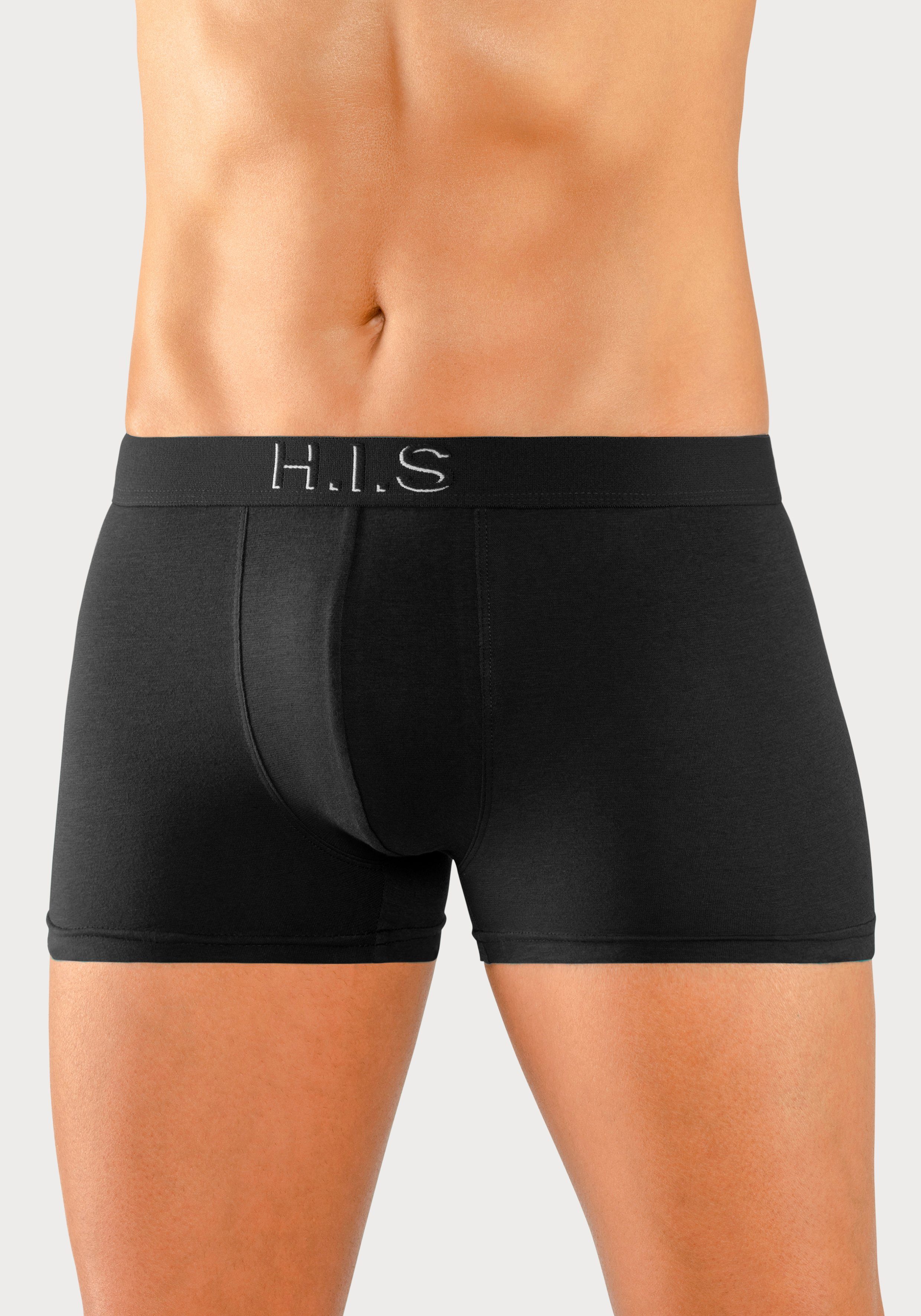 H.I.S Boxer Boxershorts für Herren (Packung, 5-St) Logo Webbund mit 3D Effekt