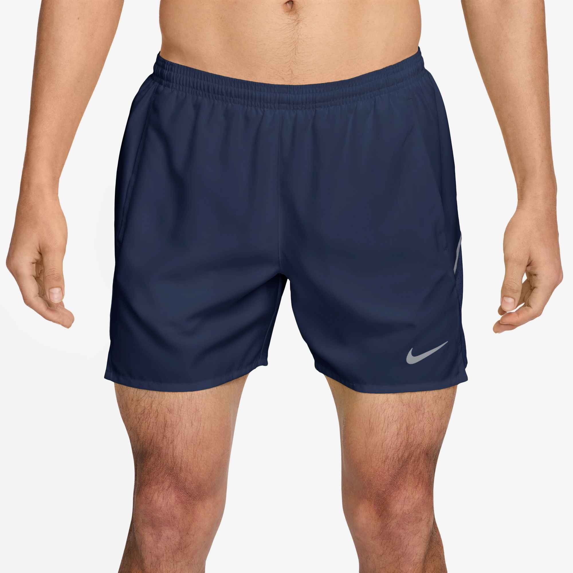 Nike Laufshorts Nike Miler Men's Dri-FIT 5" Brief-Lined Running Shorts mit Reißverschlusstasche, schnell trocknendes Material, gerade Form