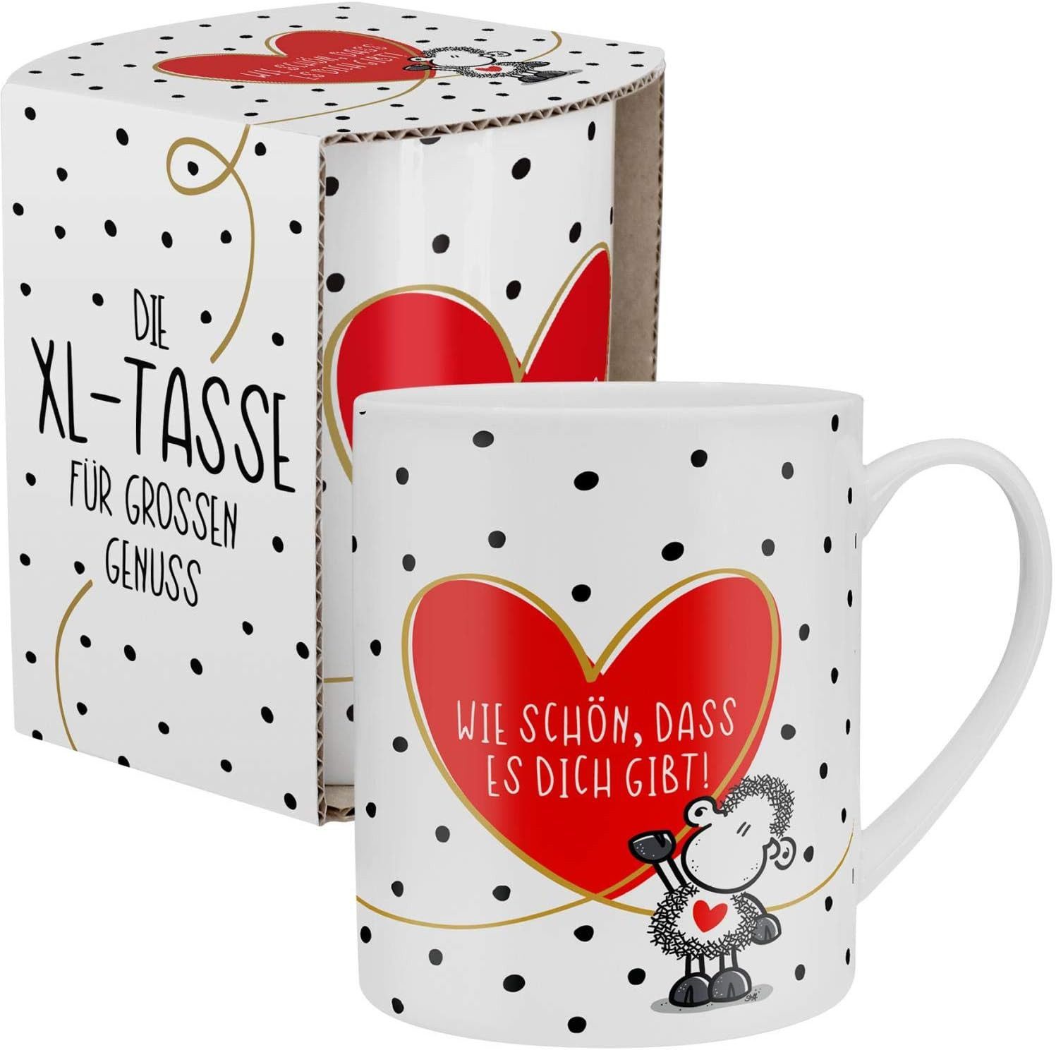 Tasse Tasse Tee- Kaffeetasse Kaffeebecher Geschenk XL 60cl Sheepworld GIBT