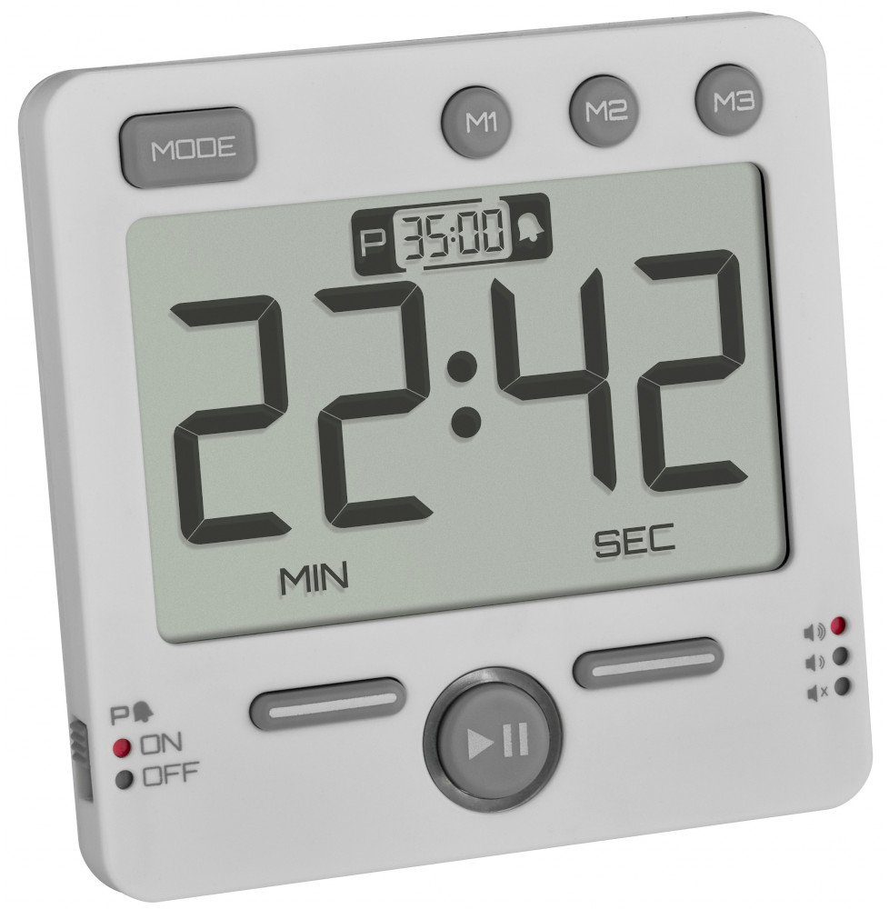 Küchentimer TFA 38.2049.02 Digitaler Timer und Stoppuhr 99 HOURS