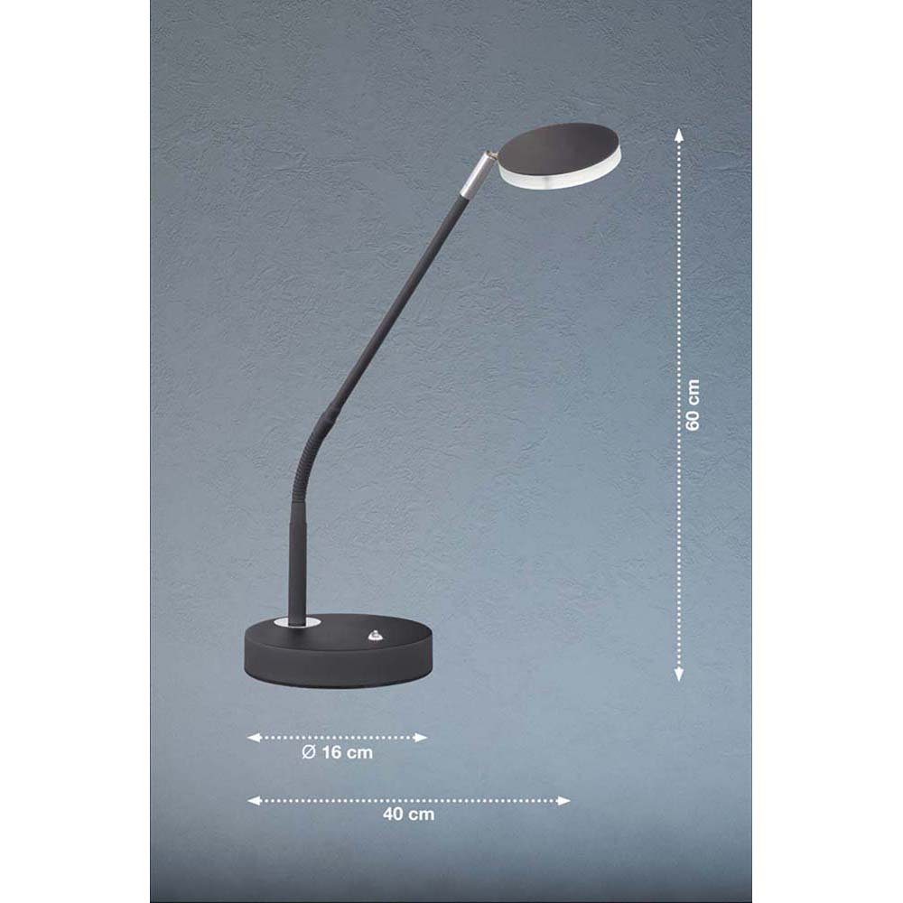 etc-shop Schwarz Schreibtischlampe LED- Büroleuchte Schreibtischlampe, Beistelllampe Tischleuchte