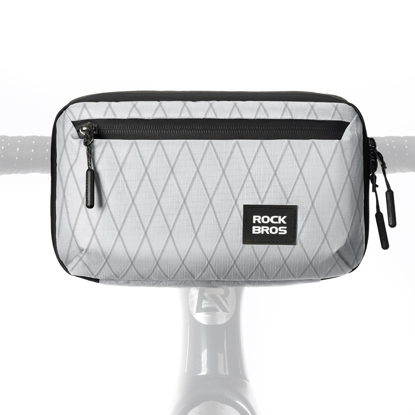 ROCKBROS Fahrradtasche Fahrradtasche Vorne Lenker mit Schultergurt (2,1L Kapazität), für Klapprad, Rennrad, MTB, Gravel Bike e Scooter