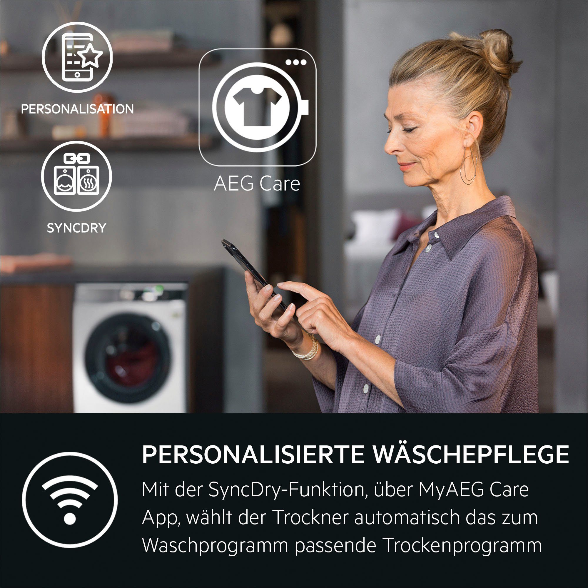 AEG Wärmepumpentrockner 9000 AbsoluteCare® Plus TR9W80690 916 099 279, 3D-Scan: Daunenjacken so flauschig und warm wie am ersten Tag