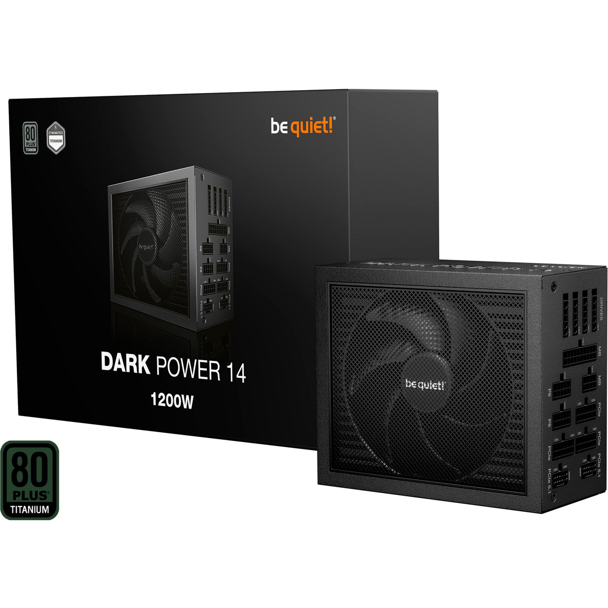 be quiet! be quiet! DARK POWER 14 1200W, PC-Netzteil, (2x PC-Netzteil (80 PLUS Titanium)