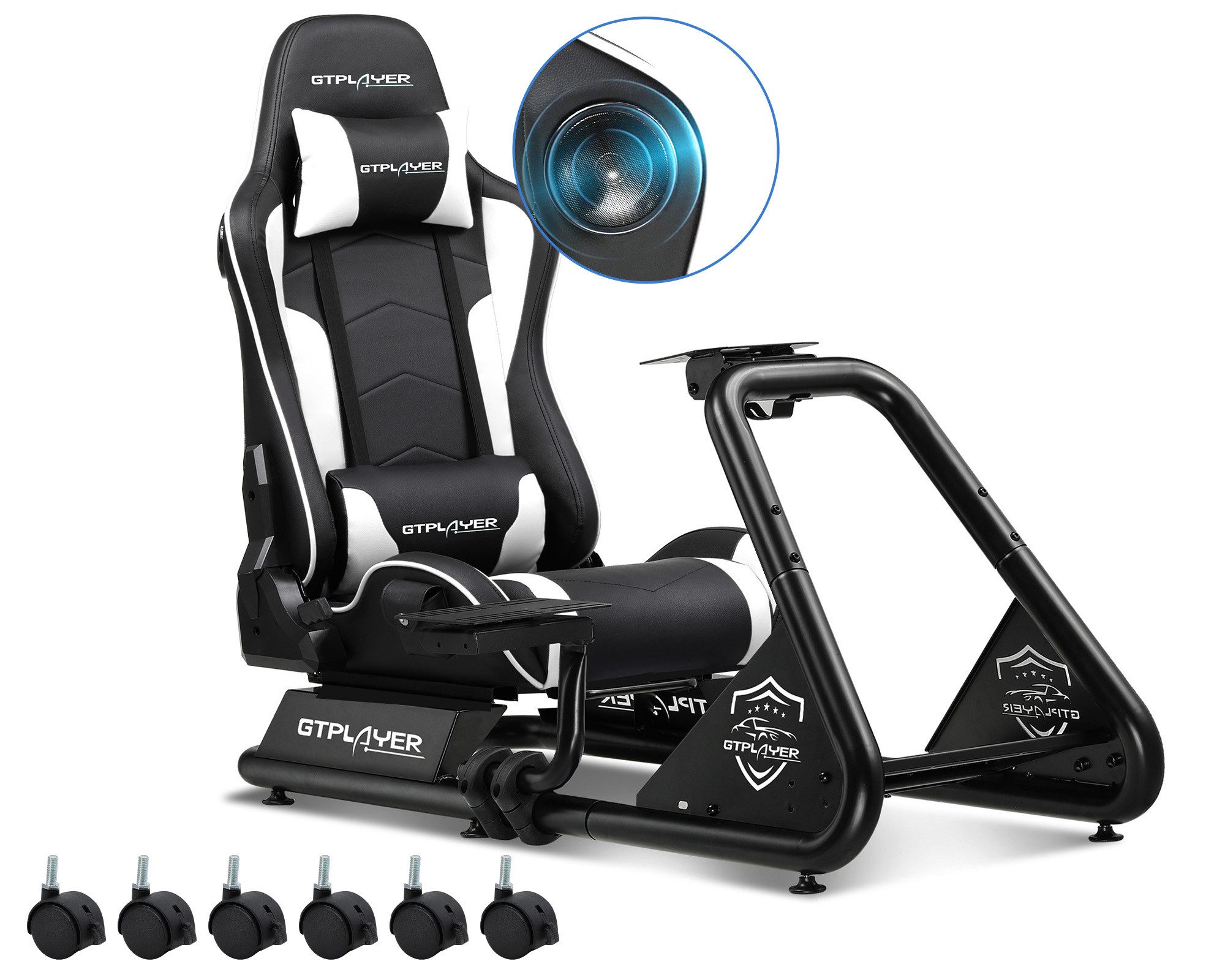 GTPLAYER Simulator Cockpit, sim racing cockpit racing wheel stand ...