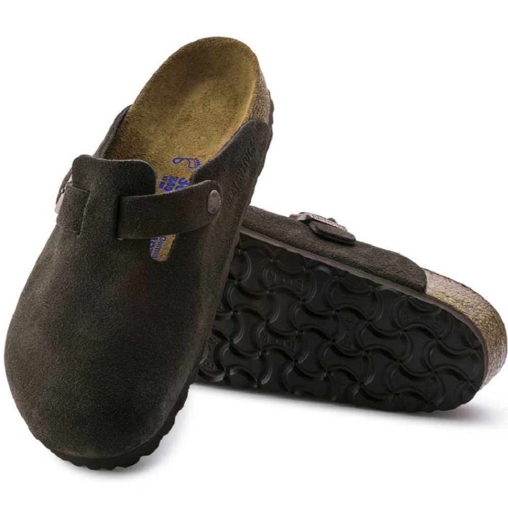 Birkenstock Boston BS Unisex Sandalen Pantolette Leder Schmale Weite 0660463 Clog Komfort