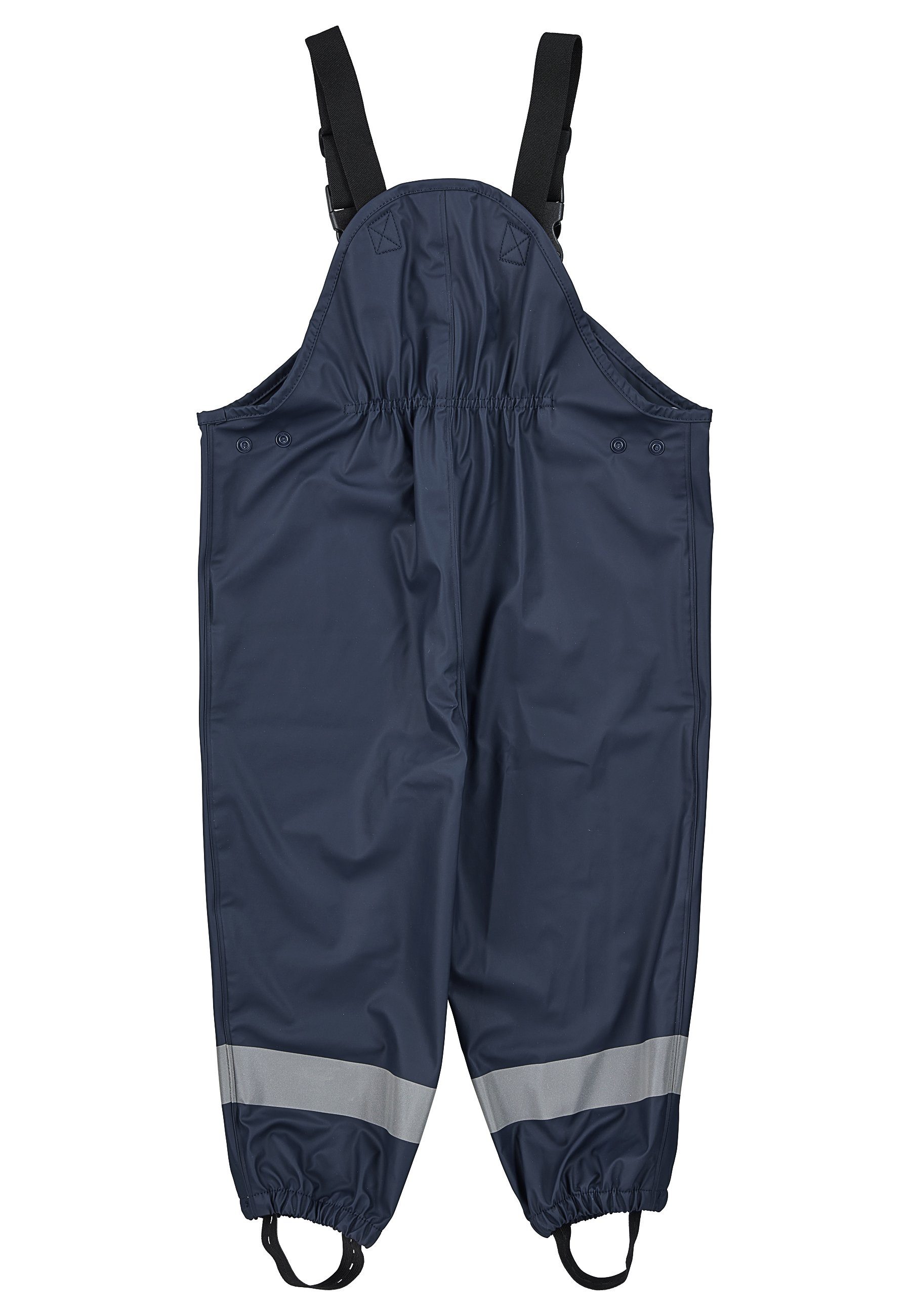 Regenhose süßen Reflektoren, Regenhose verstellbar Kinder (1-tlg., ungefüttert Sterntaler® Hosenträger mit marine Matschhosenträger Motiven) Regenträgerhose mit Regenträgerhose mit Druckknöpfen,