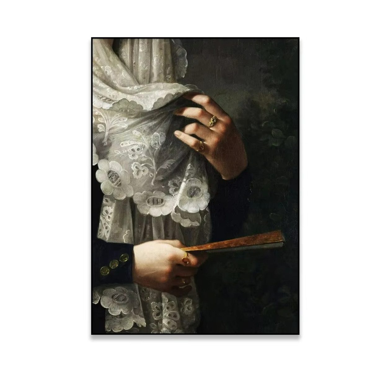 TPFLiving Kunstdruck (OHNE RAHMEN) Poster - Leinwand - Wandbild, Vintage viktorianische Wyndham-Schwestern-Leinwand (Leinwandbild XXL), Farben: Schwarz, Weiß, Blau, Braun, Gelb -Größe: 20x30cm