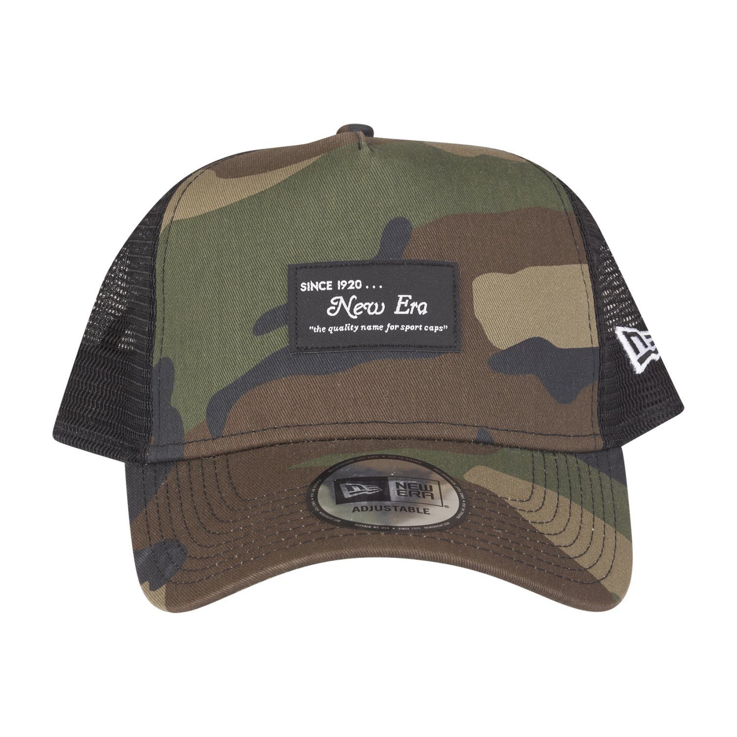 New Era Trucker Cap AFrame Trucker BRAND LOGO PATCH