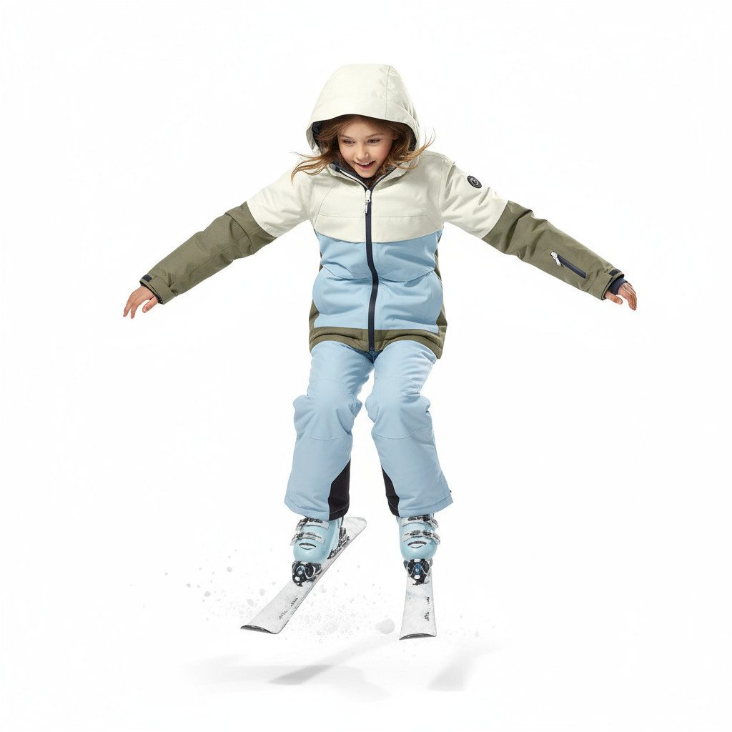 Killtec Skianzug Mädchen Kinderskianzug Skijacke blauweiß Skihose hellblau