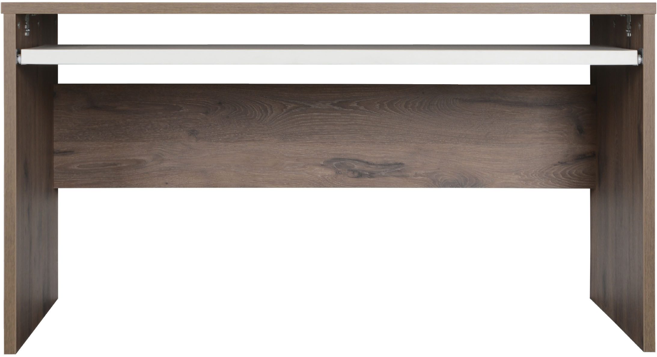 VOGL Möbelfabrik Schreibtisch Barrie mit 2-farbigem Tastaturauszug, in 2 Breiten, 2,5 cm Tischplattenstärke, Made in Germany