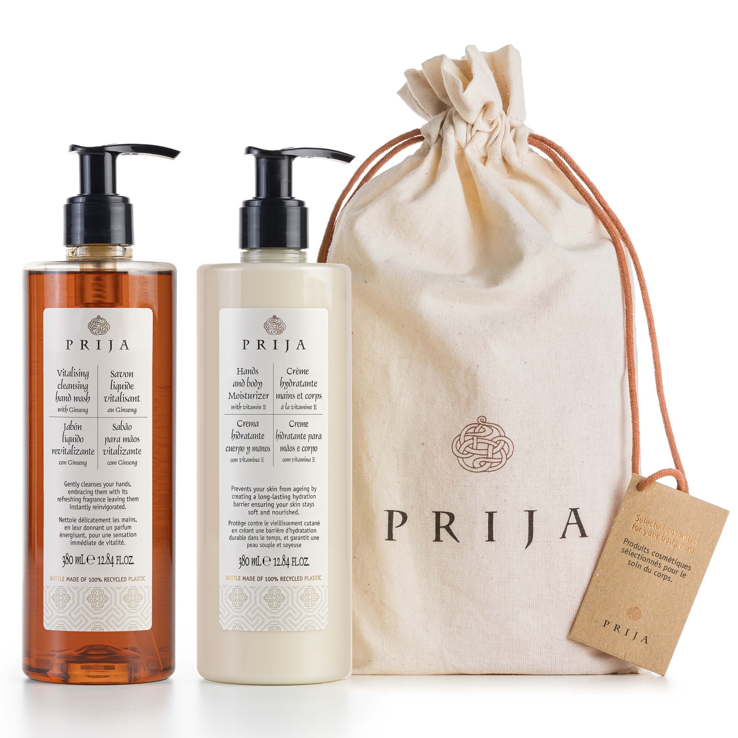 PRIJA Körperpflegemittel PRIJA Geschenkset für die tägliche Pflege + dekorative Tasche, 3-tlg.