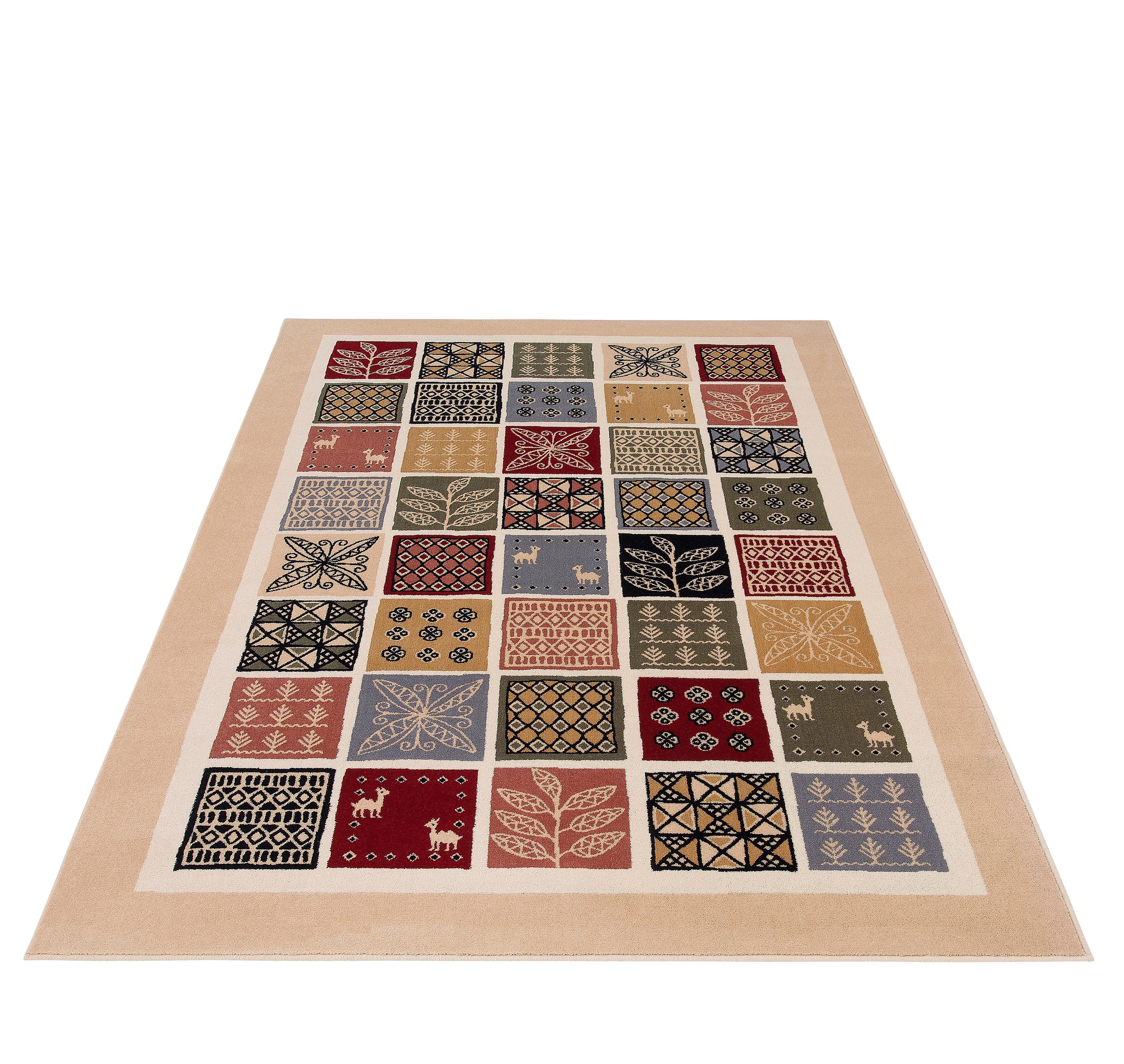 Wollteppich »Daryl«, Home affaire, rechteckig, Höhe 8 mm