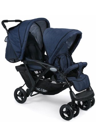 CHIC4BABY Двойная коляска "Duo navy"